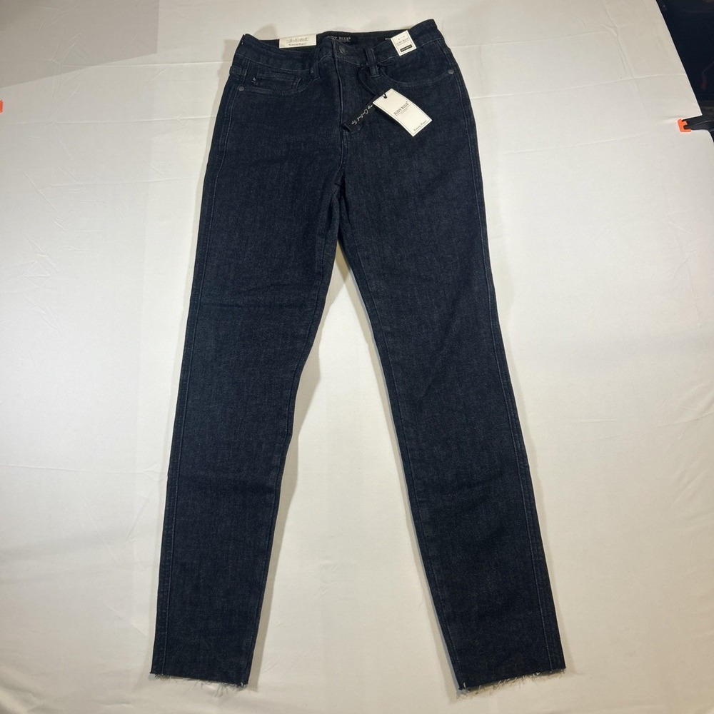 Judy Blue High Waist Skinny Fit‎ Jeans Womens SZ 7/ 28 Dark Blue Boutique Denim